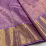 Load image into Gallery viewer, Classic Pastel Lilac 1gm Zari Bridal Elegance Kanchipuram Handloom Silk Saree SS23835
