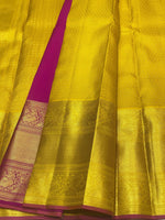 Load image into Gallery viewer, Classic Gold &amp; Vadamalli Brocade 2gm Zari Bridal Elegance Kanchipuram Handloom Silk Saree SS24381
