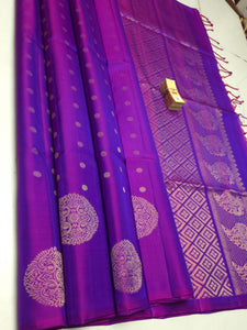 Classic Vadamalli Double Warp Elegance Handloom Soft Silk Saree SS26436