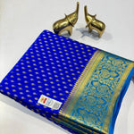 Load image into Gallery viewer, Classic Azure Blue &amp; Midnight Blue Elegance Mysore Silk Saree SS24167
