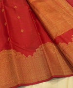 Load image into Gallery viewer, Classic Brick Orange 2gm Zari Bridal Elegance Kanchipuram Handloom Silk Saree SS27608
