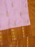 Load image into Gallery viewer, Classic Baby Pink &amp; Mustard 2gm Zari Elegance Kanchipuram Handloom Silk Saree SS28278
