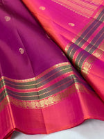 Load image into Gallery viewer, Classic Wine Red 2gm Zari Elegance Kanchipuram Handloom Silk Saree SS24220
