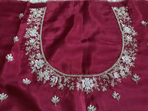 Classic Oatmeal Beige Handwork Elegance Banarasi Tissue Silk Saree SS25397