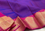 Load image into Gallery viewer, Classic Violet &amp; Deep Pink Elegance Kanchipuram Handloom Silk Saree SS24715
