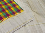 Load image into Gallery viewer, Classic Multicolor &amp; Shimmer Ash Grey 1gm Zari Elegance Kanchipuram Handloom Silk Saree SS28574
