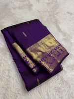 Load image into Gallery viewer, Classic Vadamalli Bridal Elegance Kanchipuram Handloom Silk Saree SS27190
