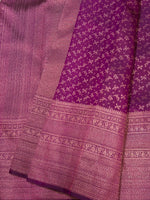 Load image into Gallery viewer, Classic Berry Pink 2gm Zari Brocade Bridal Elegance Kanchipuram Handloom Silk Saree SS27645
