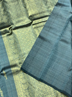 Load image into Gallery viewer, Classic Metallic Grey 2gm Zari Kanchipuram Handloom Silk Saree SS25975
