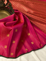 Load image into Gallery viewer, Classic Berry Pink 2gm Elegance Kanchipuram Handloom Silk Saree SS20541
