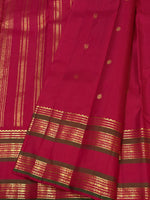 Load image into Gallery viewer, Classic Ruby Pink 2gm Zari Elegance Kanchipuram Handloom Silk Saree SS28289
