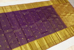 Load image into Gallery viewer, Classic Vadamalli Purple 2gm Zari Vaira Oosi Bridal Elegance Kanchipuram Handloom Silk Saree SS24462
