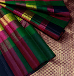 Load image into Gallery viewer, Classic Wine Red Checker 2gm Zari Elegance Kanchipuram Handloom Silk Saree SS28648

