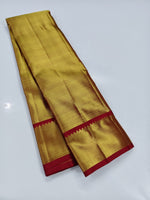 Load image into Gallery viewer, Classic Crimson Red 2gm Full Gold Zari Bridal Tissue Elegance Kanchipuram Handloom Silk Saree SS28107
