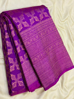 Load image into Gallery viewer, Classic Vadamalli 2gm Zari Brocade Bridal Elegance Kanchipuram Handloom Silk Saree SS27646

