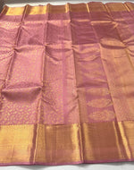 Load image into Gallery viewer, Classic Rose Bridal Elegance Kanchipuram Handloom Silk Saree SS27219
