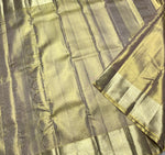 Load image into Gallery viewer, Pastel Olive Green 2gm Zari Bridal Elegance Kanchipuram Handloom Silk Saree SS25282
