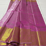 Load image into Gallery viewer, Classic Onion Pink 2gm Zari Bridal Elegance Kanchipuram Handloom Silk Saree SS28203
