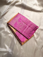 Load image into Gallery viewer, Classic Shimmer Gold &amp; Vadamalli 2gm Zari Tissue Kanchipuram Handloom Silk Saree SS26398
