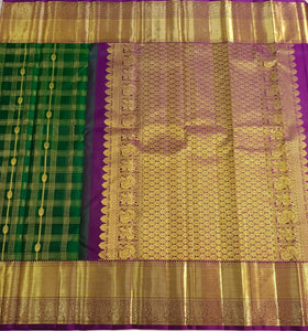 Classic Green & Vadamalli Bridal Elegance Kanchipuram Handloom Silk Saree SS23587