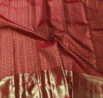 Load image into Gallery viewer, Classic Chilli Red 2gm Zari Elegance Kanchipuram Handloom Silk Saree SS25297
