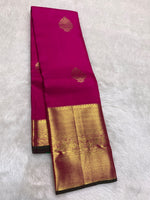 Load image into Gallery viewer, Classic Deep Pink &amp; Green Bridal Elegance Kanchipuram Handloom Silk Saree SS28461
