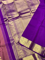 Load image into Gallery viewer, Classic Dusky Rose &amp; Vadamalli 2gm Zari Kanchipuram Handloom Silk Saree SS25988
