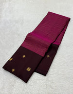 Load image into Gallery viewer, Classic Orchid Pink &amp; Coffee Brown Kanchipuram Handloom Silk Saree SS26699
