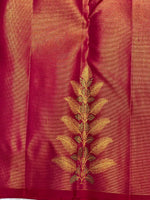 Load image into Gallery viewer, Classic Ruby Pink &amp; Navy Blue 2gm Zari Elegance Kanchipuram Handloom Silk Saree SS27497
