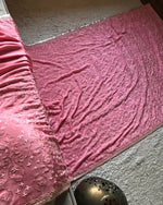 Load image into Gallery viewer, Pastel Rose Zardosi Handwork Elegance Crepe Silk Saree SS25396
