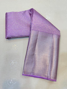 Classic Lavender 2gm Zari Bridal Elegance Kanchipuram Handloom Silk Saree SS24365