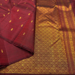 Load image into Gallery viewer, Classic Maroon Kanchipuram Handloom Silk Saree SS26864
