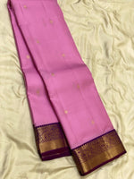 Load image into Gallery viewer, Classic Creamy Pink &amp; Vadamalli 1gm Zari Elegance Kanchipuram Handloom Silk Saree SS28072
