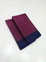 Load image into Gallery viewer, Classic Navy Blue &amp; Onion Pink 2gm Vintage Elegance Kanchipuram Handloom Silk Saree SS27075
