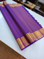 Load image into Gallery viewer, Classic Lavender 2gm Zari Elegance Kanchipuram Handloom Silk Saree SS24259
