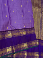 Load image into Gallery viewer, Classic Lavender &amp; Violet 2gm Zari Elegance Kanchipuram Handloom Silk Saree SS28288

