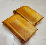 Load image into Gallery viewer, Classic Mango Yellow Vaira Oosi Bridal Elegance Kanchipuram Tissue Handloom Silk Saree SS25767
