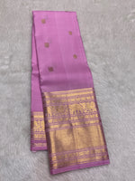 Load image into Gallery viewer, Classic Lilac 2gm Zari Bridal Elegance Kanchipuram Handloom Silk Saree SS28257
