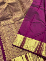 Load image into Gallery viewer, Classic Wine Red Bridal Elegance Kanchipuram Handloom Silk Saree SS26882
