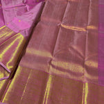 Load image into Gallery viewer, Classic Onion Pink 2gm Zari Bridal Elegance Kanchipuram Handloom Silk Saree SS28203

