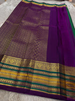 Load image into Gallery viewer, Dark Green &amp; Vadamalli 2gm Zari Elegance Kanchipuram Handloom Silk Saree SS24790
