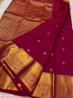 Load image into Gallery viewer, Classic Ruby Pink Elegance Kanchipuram Silk Saree SS23939
