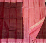 Load image into Gallery viewer, Classic Dark Pecan Chocolate &amp; Pink Elegance Kanchipuram Handloom Silk Saree SS27654
