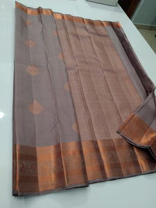 Mauve Sorbet Purple Elegance Kanchipuram Handloom Silk Saree SS17106
