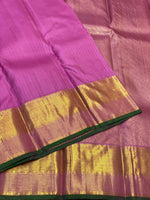 Load image into Gallery viewer, Orchid Pink &amp; Deep Green 2gm Zari Bridal Elegance Kanchipuram Handloom Silk Saree SS17170
