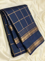 Load image into Gallery viewer, Classic Aegan Blue 2gm Zari Elegance Kanchipuram Handloom Silk Saree SS24608
