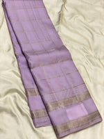 Load image into Gallery viewer, Classic Mauve 2gm Zari Elegance Kanchipuram Handloom Silk Saree SS24610
