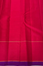 Load image into Gallery viewer, Classic Cream &amp; Ruby Pink 2gm Zari Elegance Kanchipuram Handloom Silk Saree SS24790
