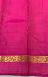 Classic Shaded Grey & Dark Pink 2gm Zari Elegance Kanchipuram Handloom Silk Saree SS24805