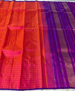 Load image into Gallery viewer, Classic Pinkish Red &amp; Purple 2gm Zari Elegance Kanchipuram Handloom Silk Saree SS24804
